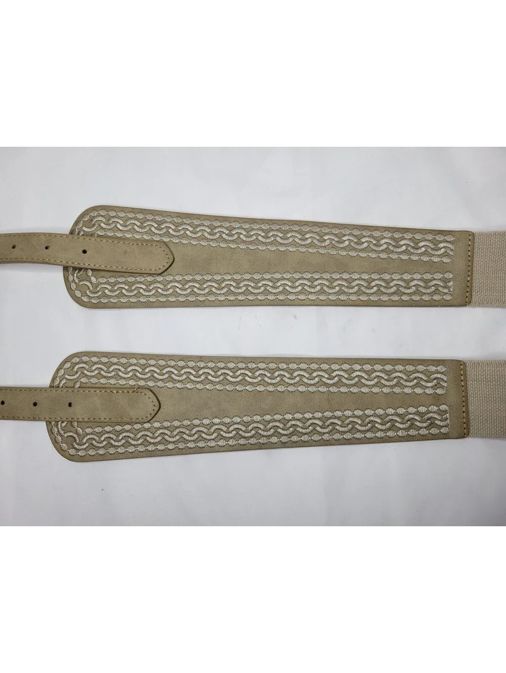 2x INC International Concepts Womens Waist Belt Wide Stretch M/L **READ**